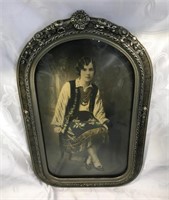 Old Ukrainian Photo Convex Frame