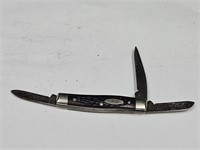 Old Case Bone Handle 3 Blade Knife