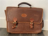 Brown Leather King Ranch Satchel