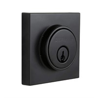 Square Matte Black Single Cylinder Contemporary