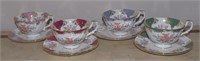 (L) Lot of 4 Lady Diana Cups & Saucers