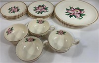 Vintage Paden City Pottery Orchid dishes