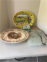Harvest Tray, Turkey Platter, & Cutting Boards