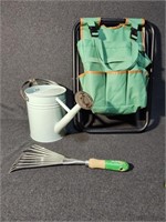 Watering Can, Seat/ Garden Bag organizer