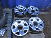 (4) 8-Hole Steel Rims