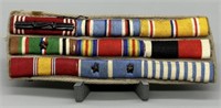 WWII Theatre Made Stitched Army 3-Ribbon Bar