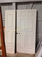 (3) doors. Each are 80" high. 2 are 32" wide and