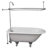 Open Box R2200A Clawfoot Tub Shower Faucet and Rec