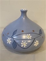 Ceramic lid jar container - measures 8” x 6” tall