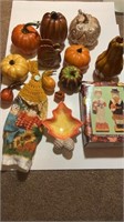 Box of Gourds and Fall Decor