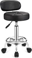 Swivel Stools with Wheels Height Adjustable Rollin
