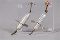 Lot of 2 Very Rare Hinckley Antique Fishing Lures