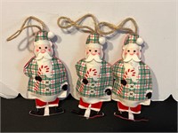 Farmhouse Santa Ornaments