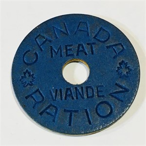 WW2 Canada Meat Ration Token