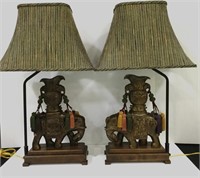 Frederick Cooper Elephant Lamps