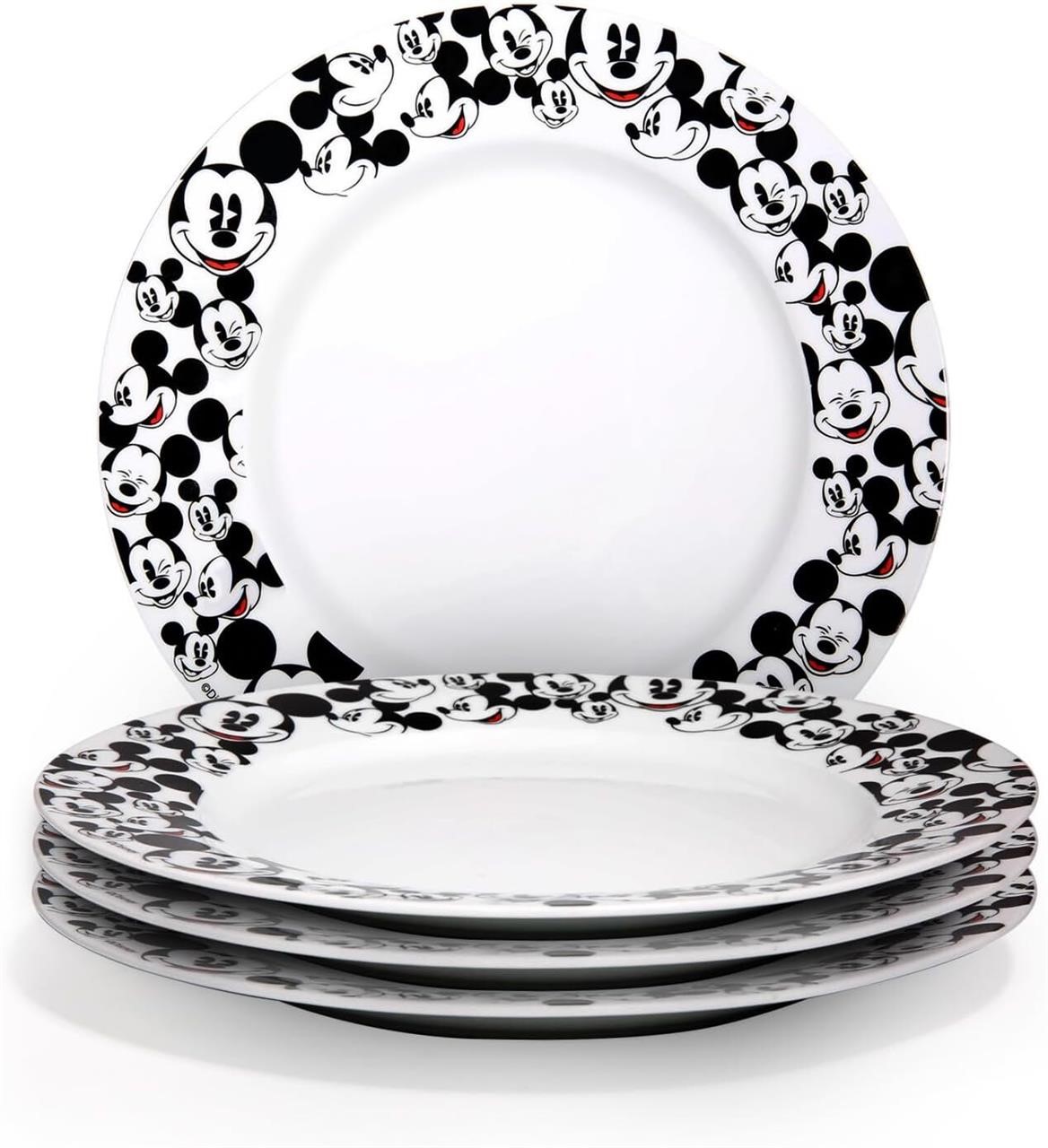 Disney All Over Mickey Dinner Plate, Set of 4