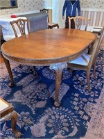 Vintage Mahogany Chippendale Dining Table
