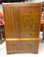 Antique Waterfall Bookmatched Dresser