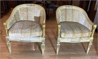 FRENCH PROVINCIAL VINTAGE ARMCHAIRS CLEAN