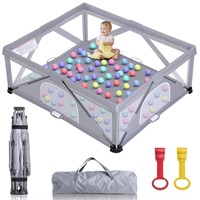 GENTEACO Foldable Baby Playpen, Extra Large Play P