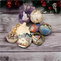 Misc. Lot of Shell & Travel Ornaments