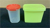 Tupperware 1606 Modular Mate Round #2 With Red