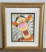 Framed "Tigger" Signed and Numbered Serigraph