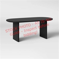 Threshold oval modern dining table