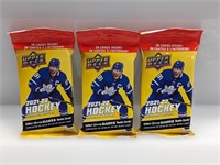 (3) 2021-22 UD Hockey Extended Series Value Pack