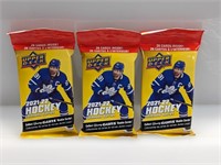 (3) 2021-22 UD Hockey Extended Series Value Pack