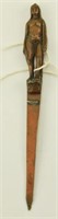 Lot #232 - K& Co Bronze figural Indian handle