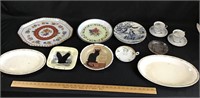 various plates and saucers