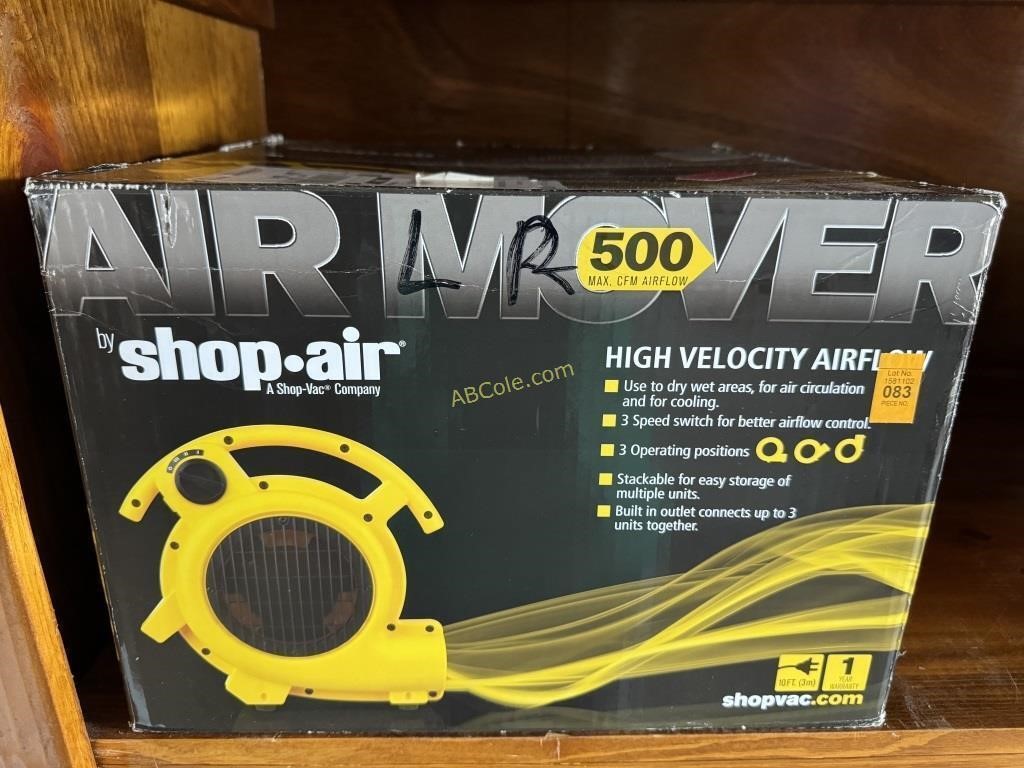 Shop vac air mover high velocity 3- speed
