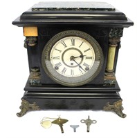 Antique Ornate & Ormolou Feet Mantel Clock