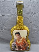 Vintage Elvis Guitar Coin Bank Filled W/Popcorn