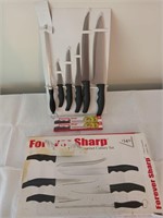 7 Pc forever sharp gourmet cutlery set, 2 paring