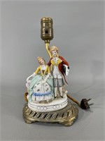 Porcelain Figural Accent Lamp -Vintage