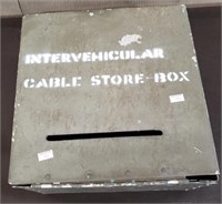 Vintage Intervehicular Cable Store Box