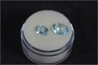 3.80 Ct. Oval Cut Aquamarine Gemstones
