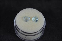 2.25 Ct. Trillion Cut Aquamarine Gemstones