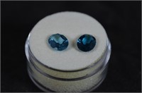 2.55 Ct. Oval Cut Blue Topaz Gemstones