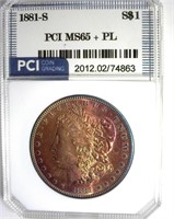 1881-S Morgan MS65+ PL LISTS $425