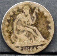 1855 arrow date seated liberty half dollar