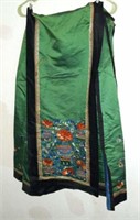 Antique Chinese Qing Dynasty Silk Skirt