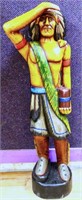 60in wood salute cigar indian