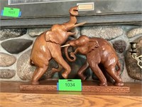 2 Elephants 19” Long