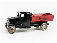 1930s Metalcraft Pressed Steel Dump Truck Toy