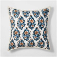 Threshold Velvet Navy Paisley EURO Sham set of 2