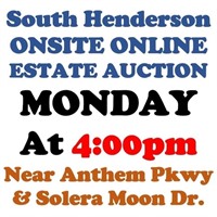 WELCOME TO OUR MONDAY@4pm ONLINE PUBLIC AUCTION