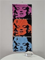 Marilyn Monroe Warhol Banner & Lucite Paperweight